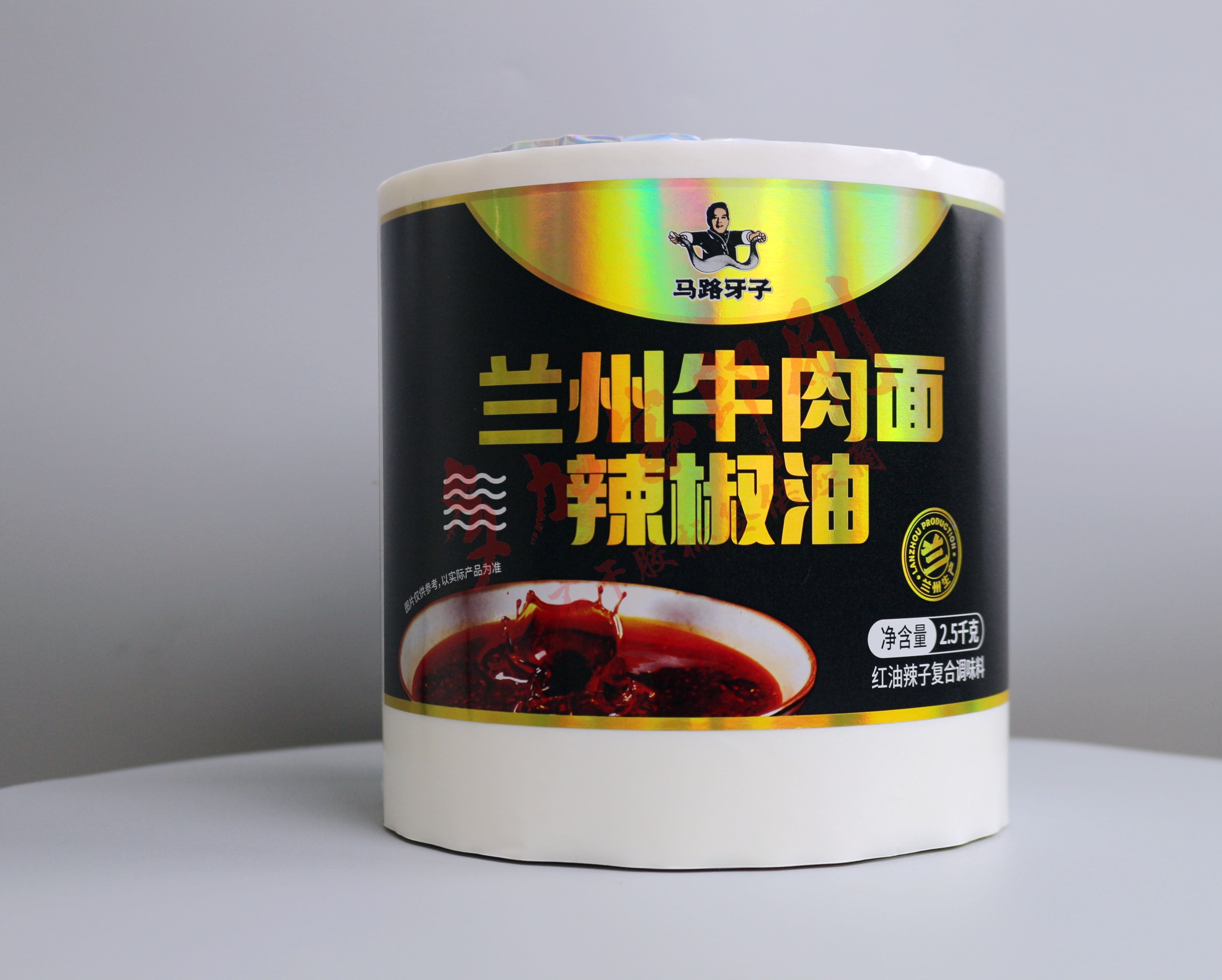 辣椒油食品不干胶瓶贴